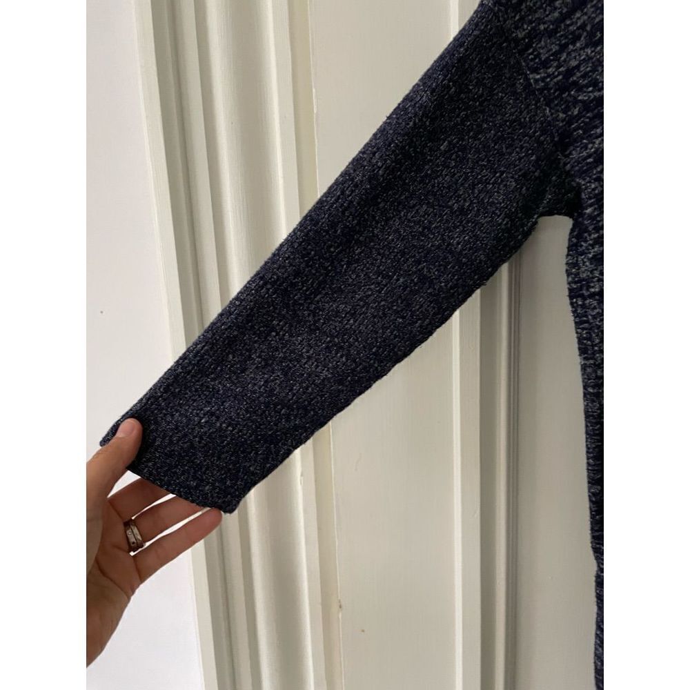 Gap navy blue heather cowl neck long sleeve dress M - Picture 5 of 5
